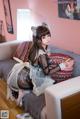 Coser@蠢沫沫 (chunmomo) Vol.041: 黑透明女仆 (44 photos)